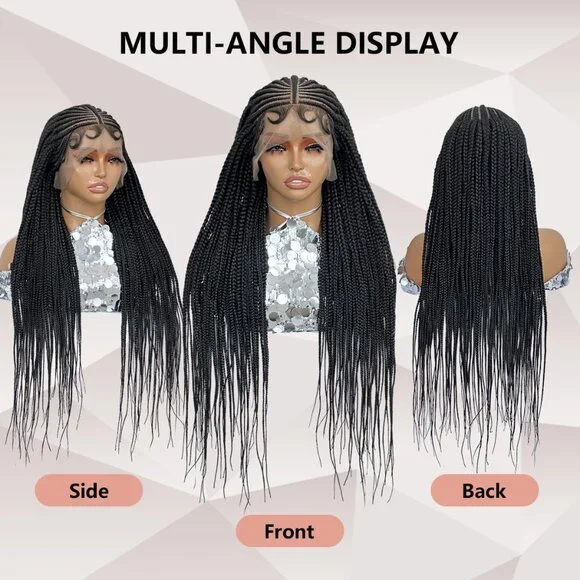 [36 INCH] 13x6 Knotless Box Braided Wig - Picture 5 of 7